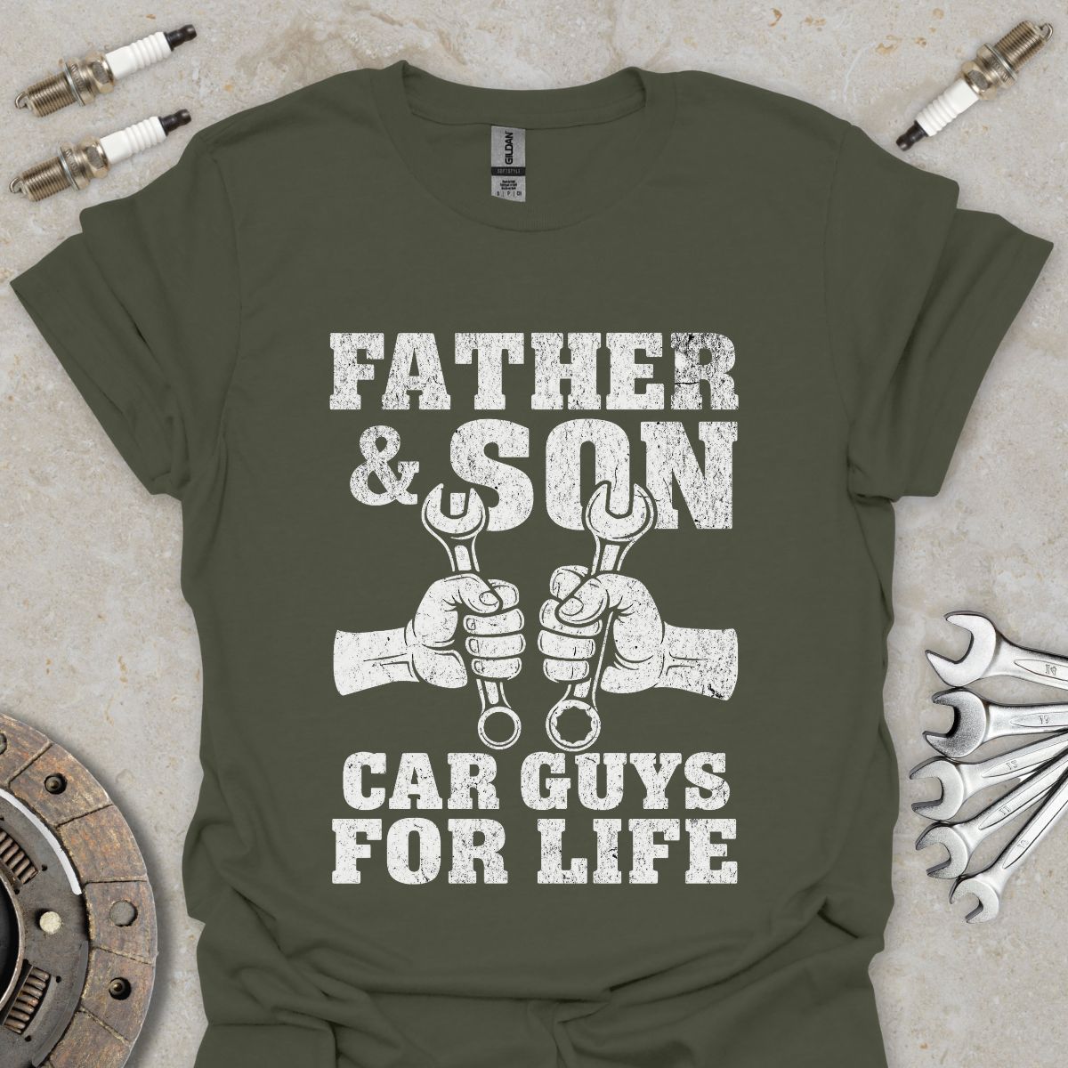 Father & Son Car Guys for Life T-Shirt
