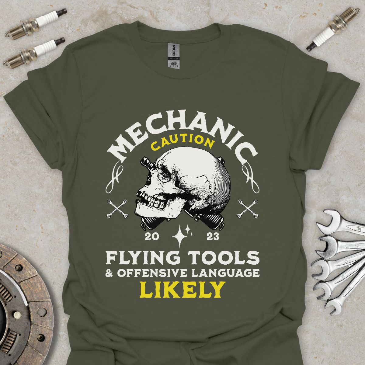 Mechanic Caution  T-Shirt