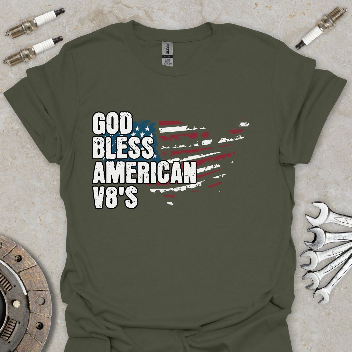 God bless American V8's T-Shirt