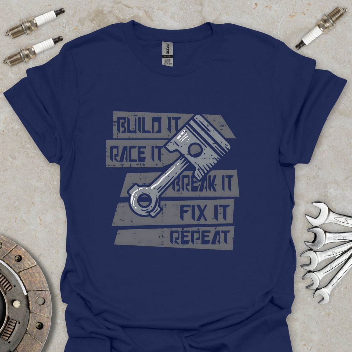 Build It, Race It, Break It, Fix It, Repeat T-Shirt