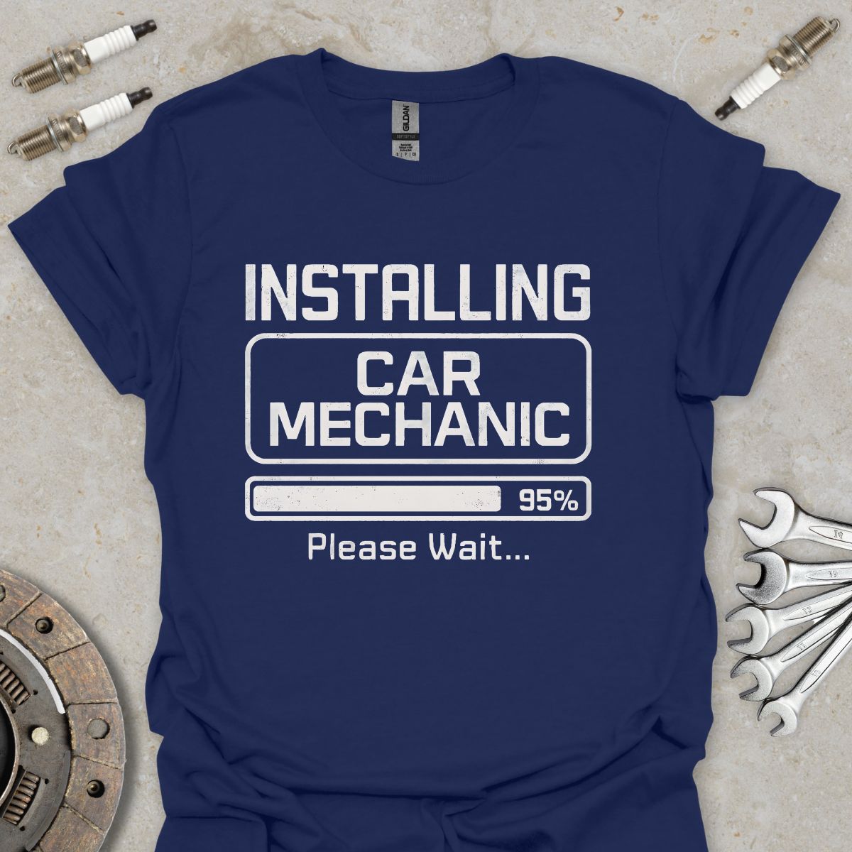 Installing Car Mechanic T-Shirt