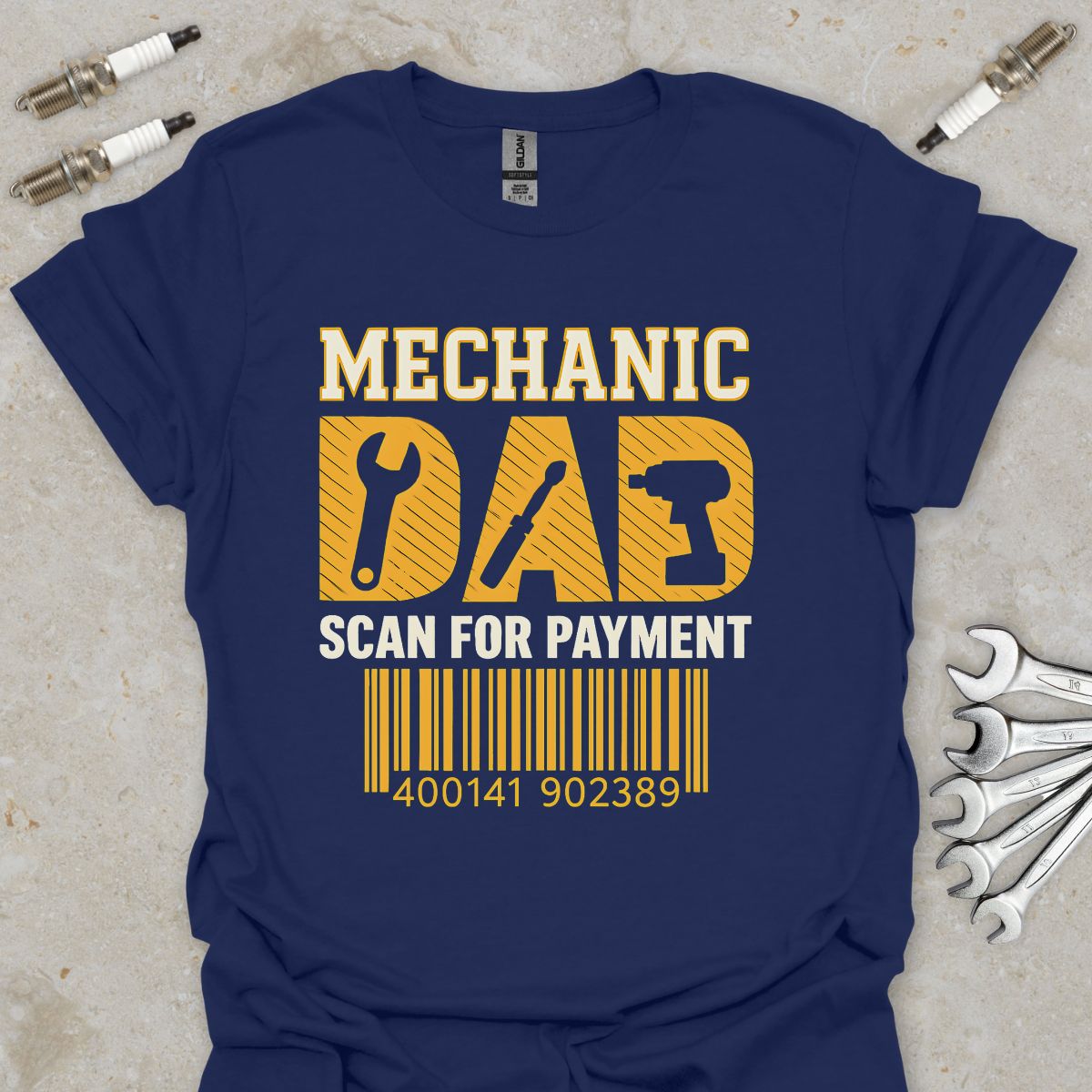 Mechanic Dad - Scan for Payment T-Shirt