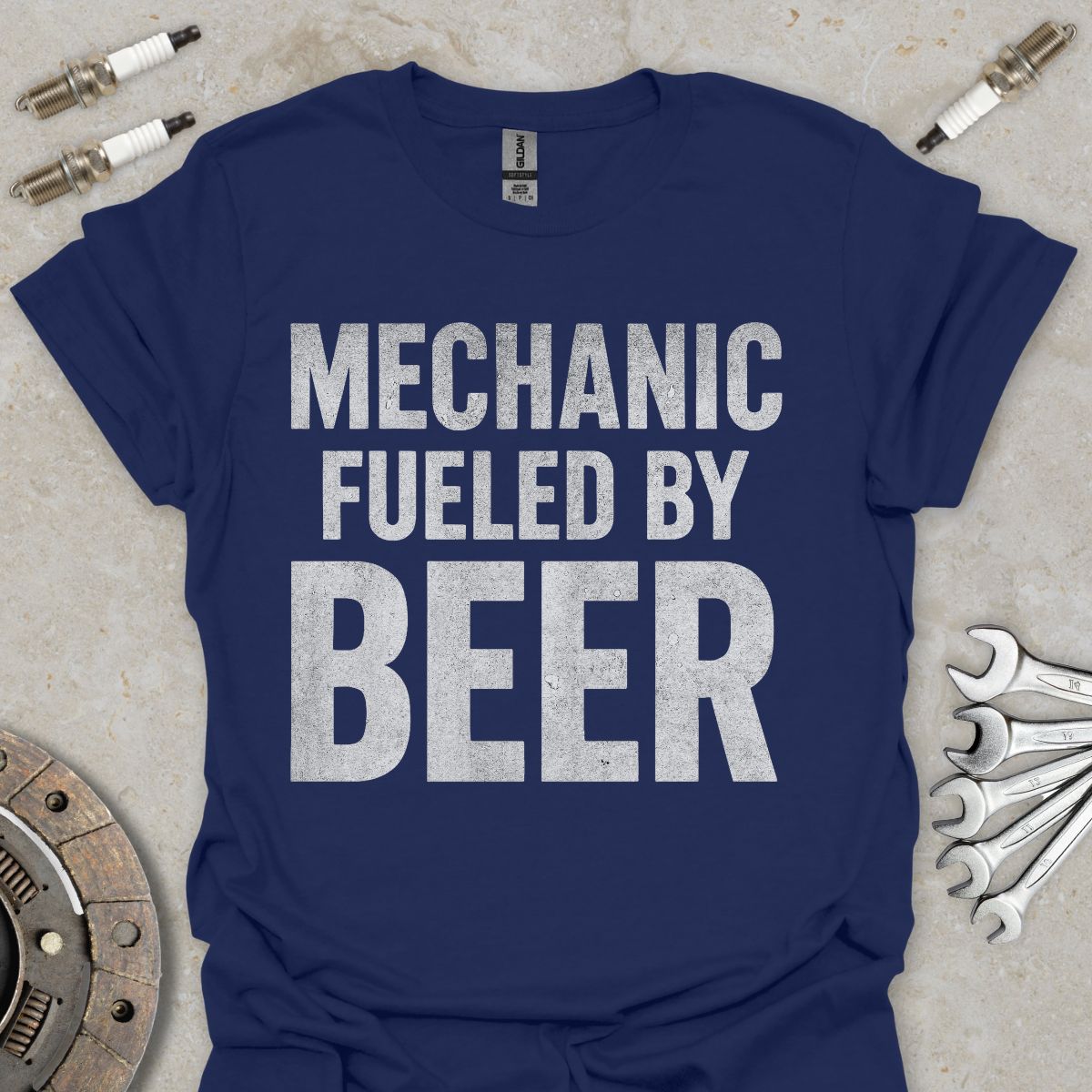 Mechanic fueled by Beer T-Shirt