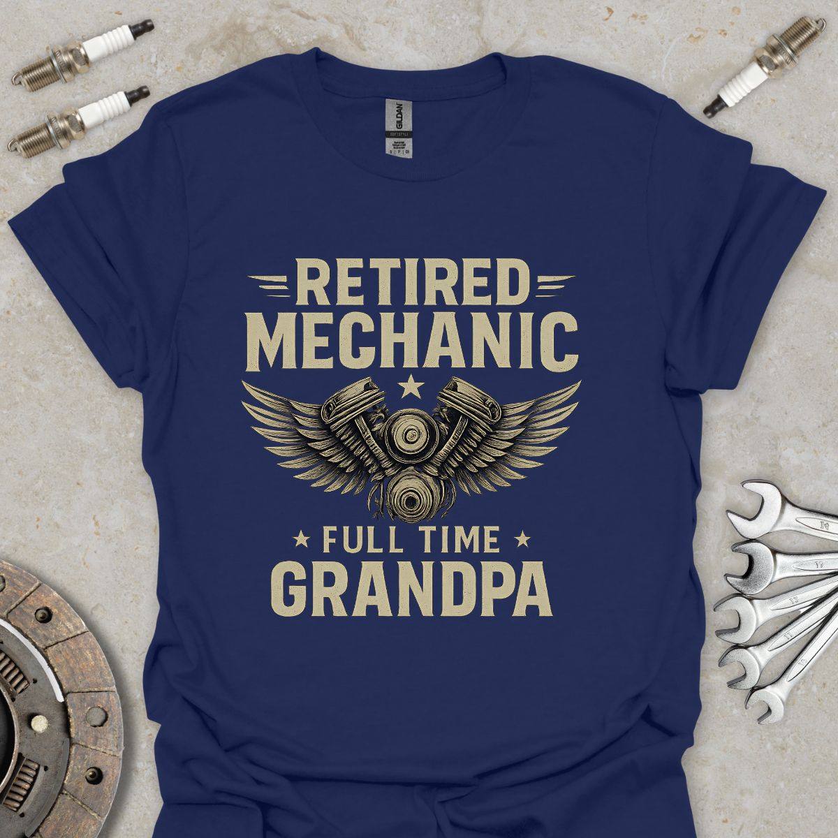 Retired Mechanic fulltime Grandpa T-Shirt