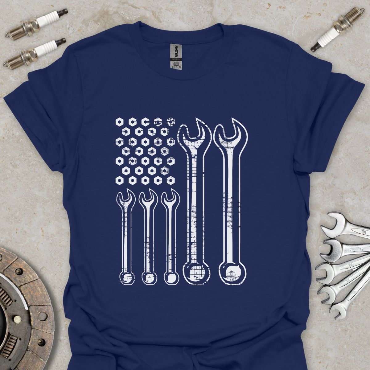 Wrench American Flag T-Shirt