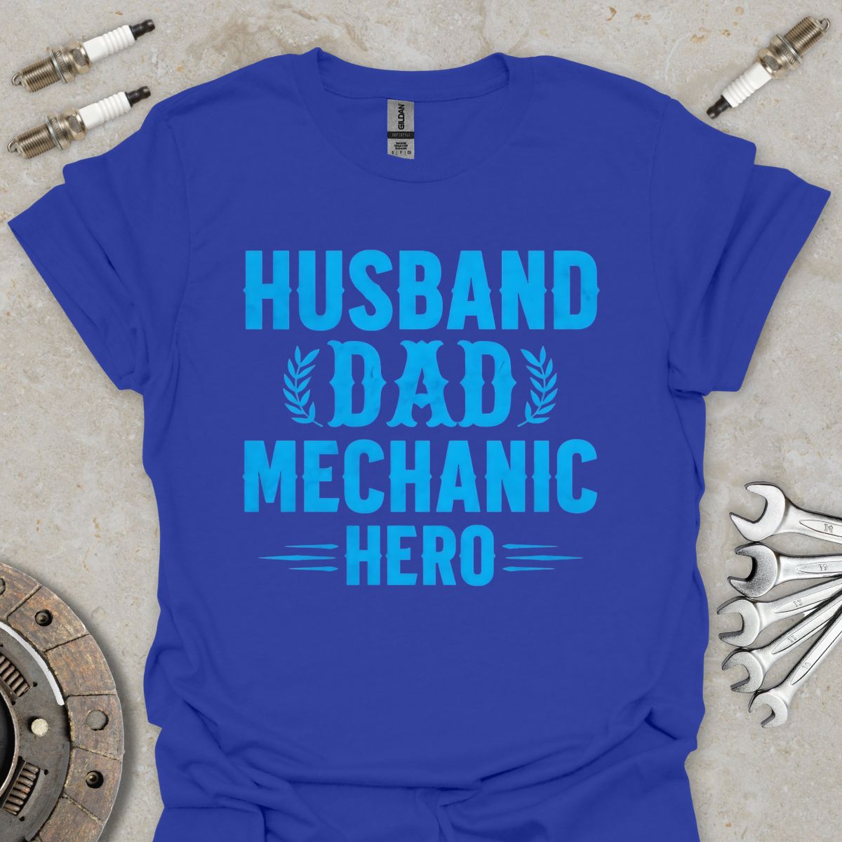 Husband Dad Mechanic Hero T-Shirt
