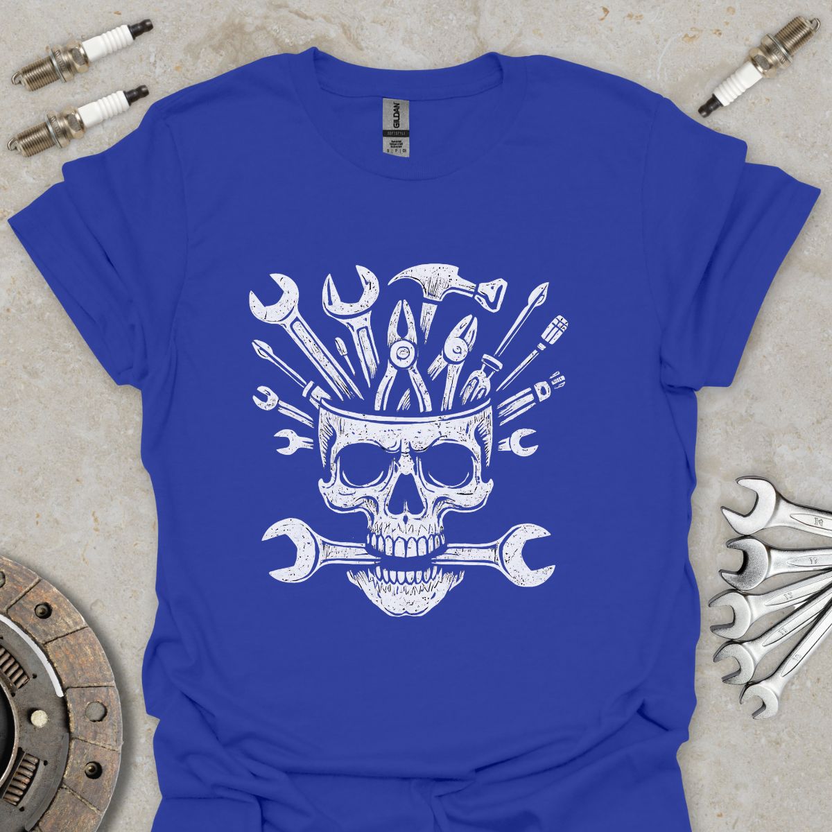 Mechanic Skull  T-Shirt
