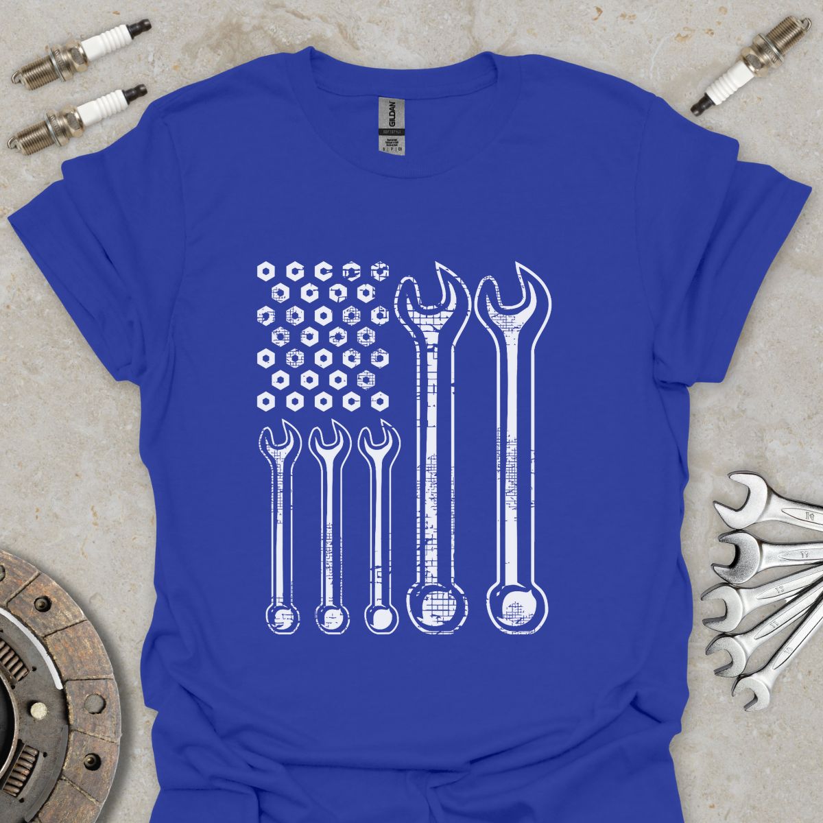 Wrench American Flag T-Shirt