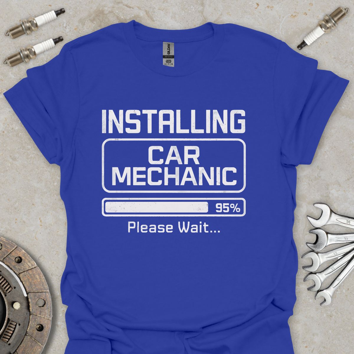 Installing Car Mechanic T-Shirt