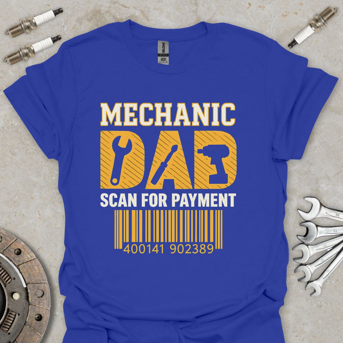 Mechanic Dad - Scan for Payment T-Shirt