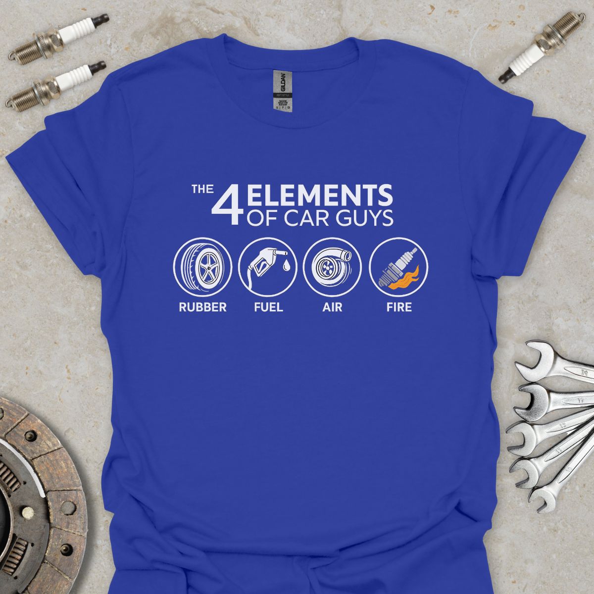 The 4 Elements of Car Guys T-Shirt