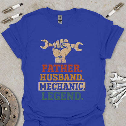 Father. Husband. Mechanic. Legend.  T-Shirt