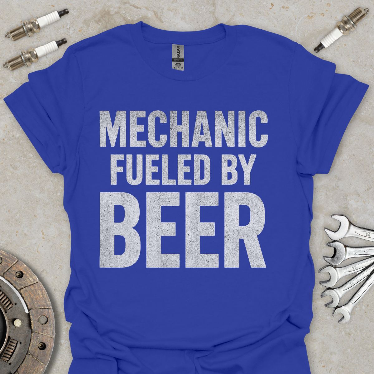 Mechanic fueled by Beer T-Shirt