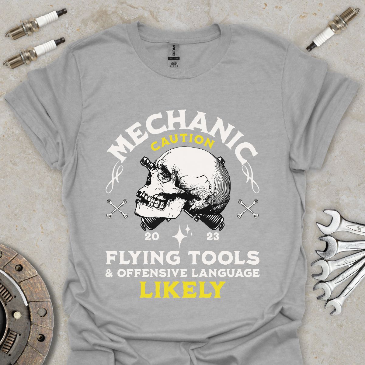 Mechanic Caution  T-Shirt
